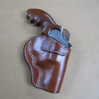 OWB | 1 Slot Holster | Leather Belt Slot On Back Of Holster | Classic Leather