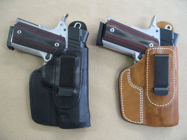 Taurus 1911 5" IWB Leather In The Waistband Concealed Carry Holster TAN RH 