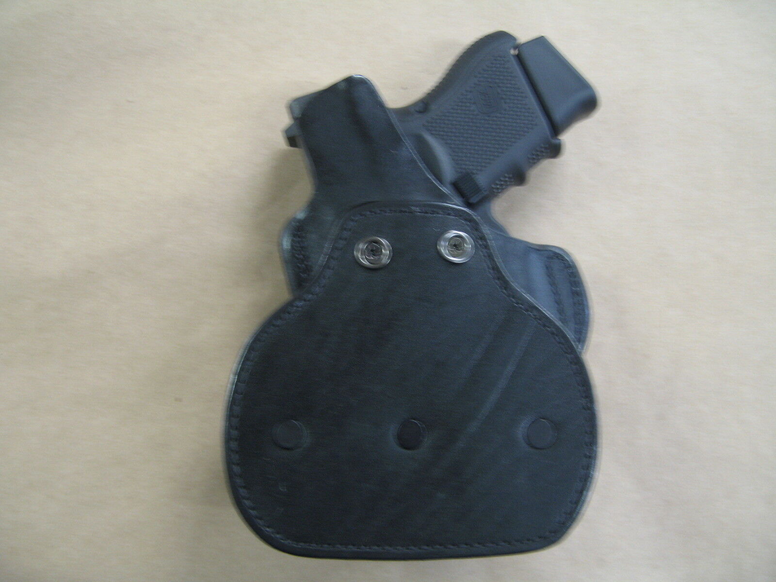 Sig Sauer P6 9mm 3.5" BBL #1395# Leather OWB Paddle Holster With Open Top Fits 