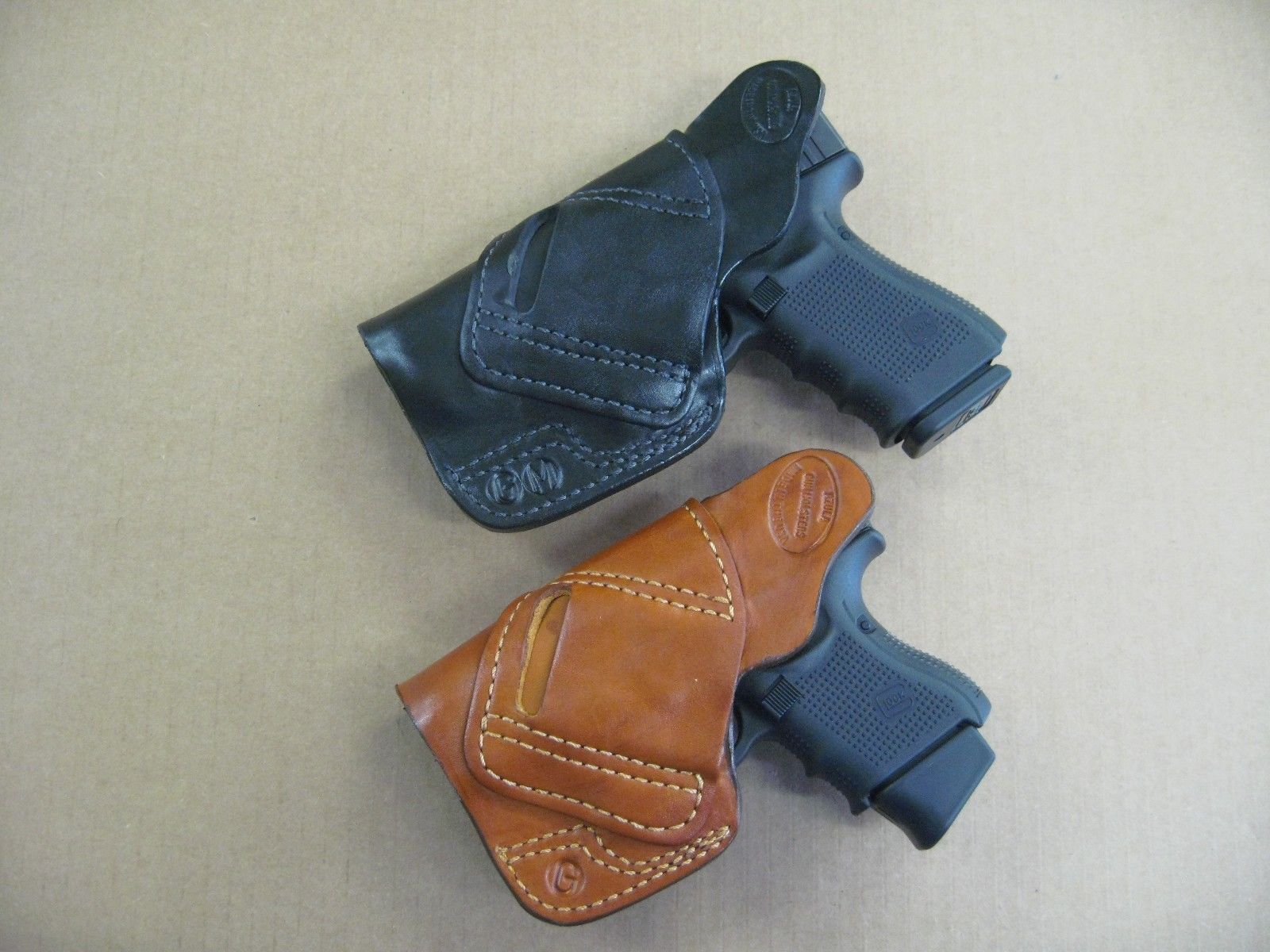 Details about   USA Leather Lined Cross Draw Carry Safety Strap Holster CCW For 7 Choose Gun 