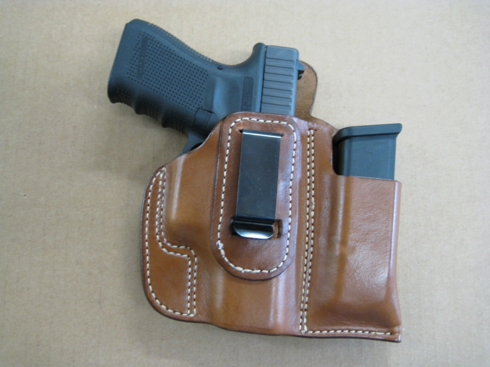Gun Holster with Extra Magazine Pouch Bersa Thunder 380 With Laser .380 CAL 