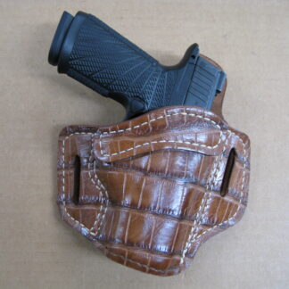 OWB | Leather 2 Slot Pancake Holster | Alligator