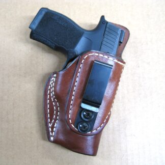 IWB & Appendix Carry | Steel Tuckable Clip Holster | Non Collapse | Classic Leather