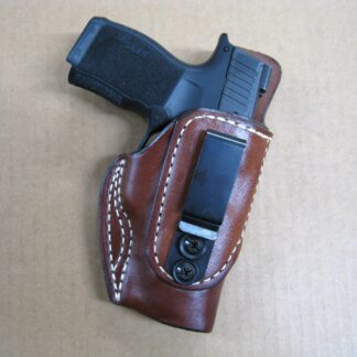 IWB & Appendix Carry | Steel Tuckable Clip Holster | Non Collapse | Classic Leather