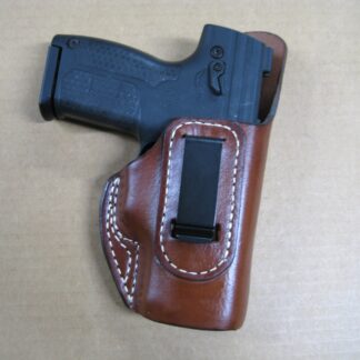 IWB & Appendix Carry | Steel Clip Holster | Byrna & Umarex Pepper Ball Launcher | Classic Leather