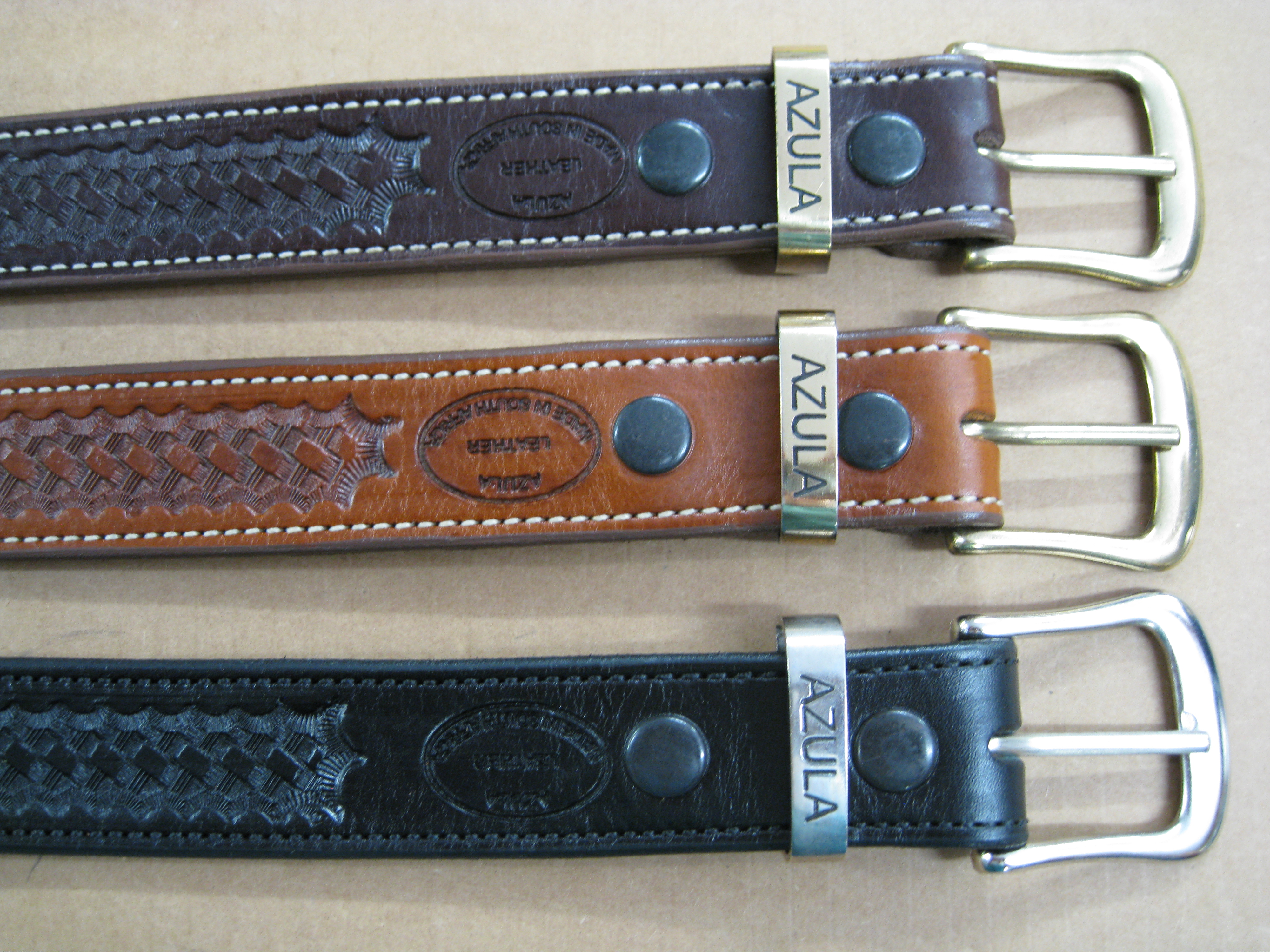 Azula Custom 1.5 Inch Basket Weave Pattern Leather Belts – Azula Gun  Holsters