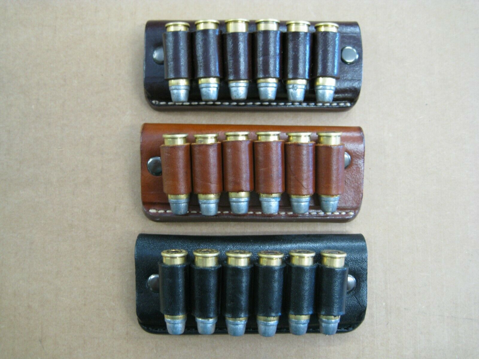 Details about    Rifle Ammo Holder Slide On Leather Cartridge Carrier  Belts 1.5" to 2.25" Wide 
