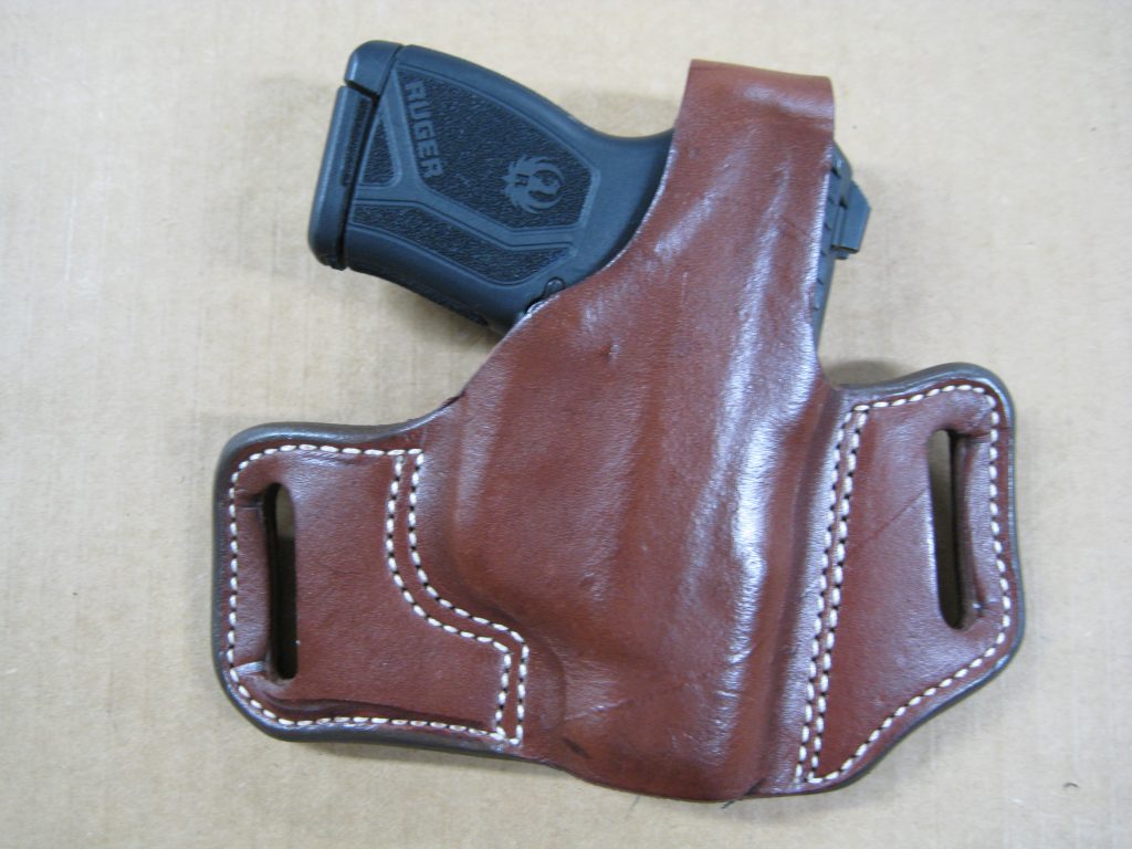 AZULA Leather Pancake Holster For Ruger MAX-9 9mm - Tan OWB Thumb Break