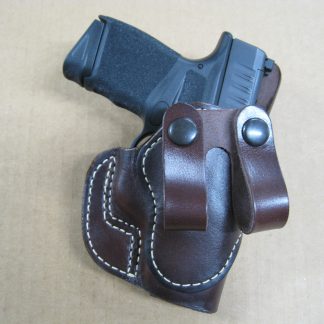 IWB & Appendix Carry | Dual Leather Belt Loops With Snaps Holster | Mid Ride | Select Classic Leather