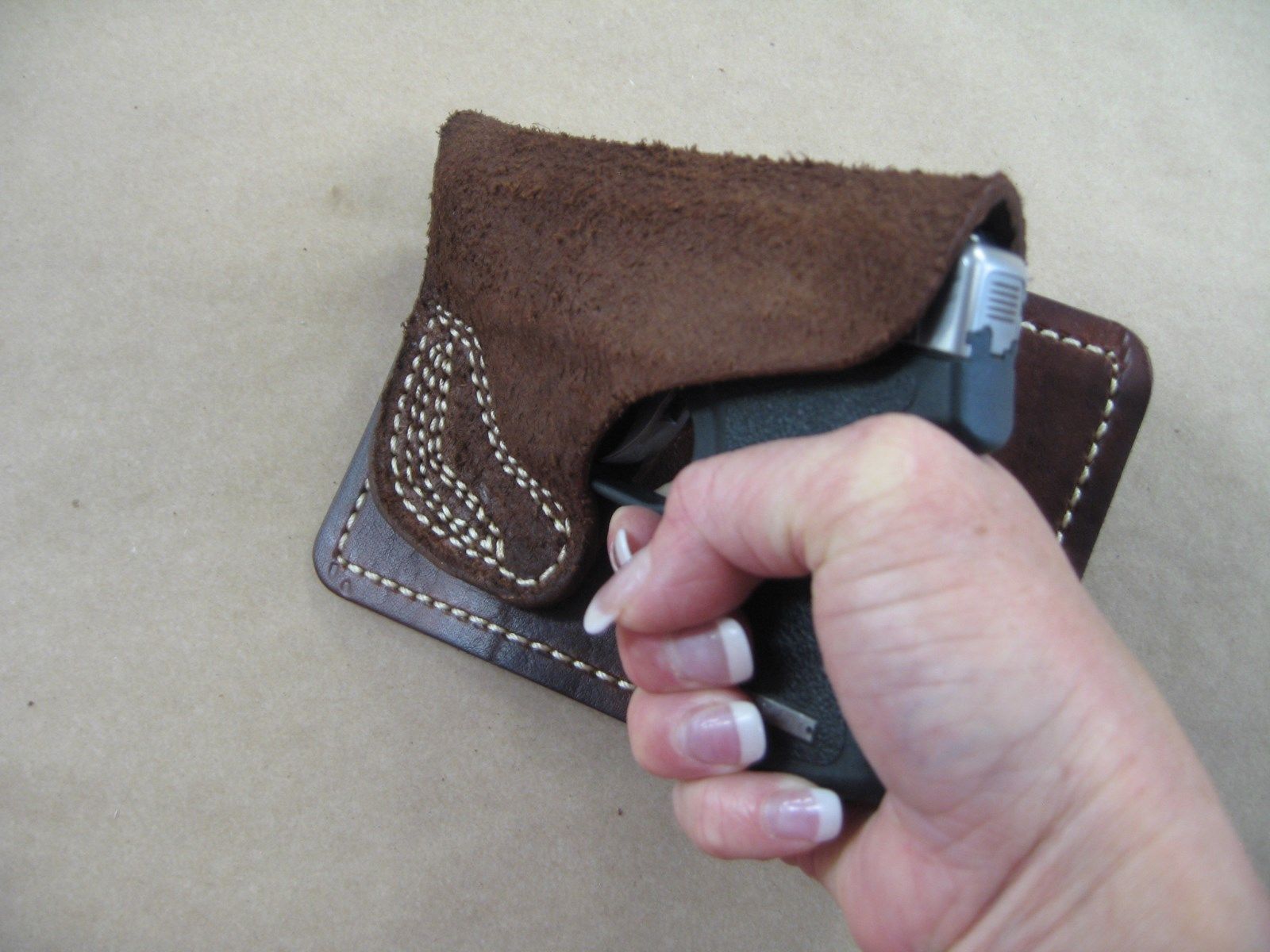 Azula Leather Inside Pocket Magazine Pouch – Ambidextrous CCW Holster – Choose Your Gun Model