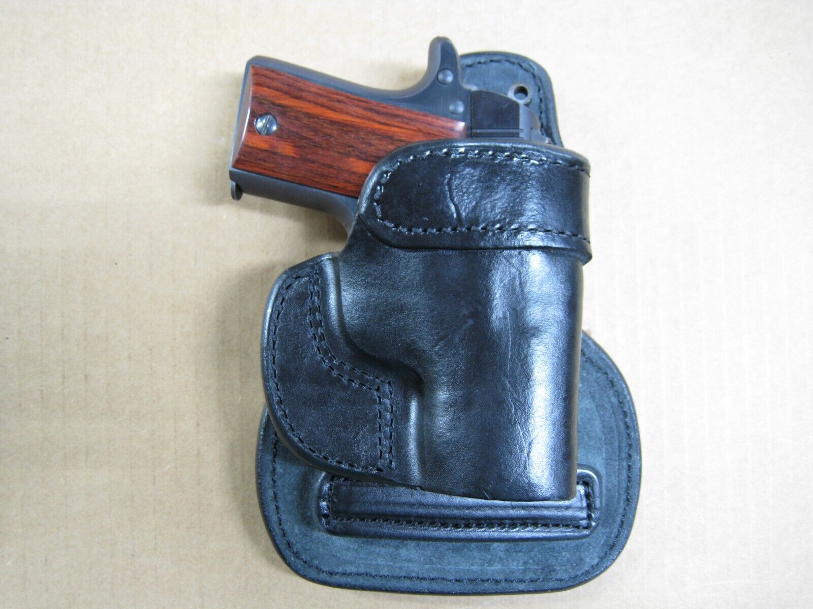 OWB Thumb Break Leather Belt Holster For Canik TP9SA - Right/Left Hand - MyHolster