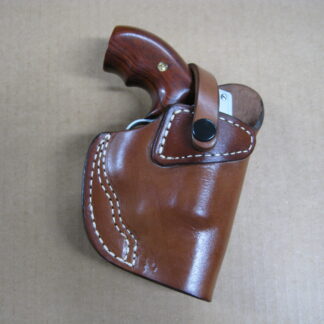 OWB | Clip On Belt Holster | Safety Strap With Snap | Steel Clip | Classic Leather
