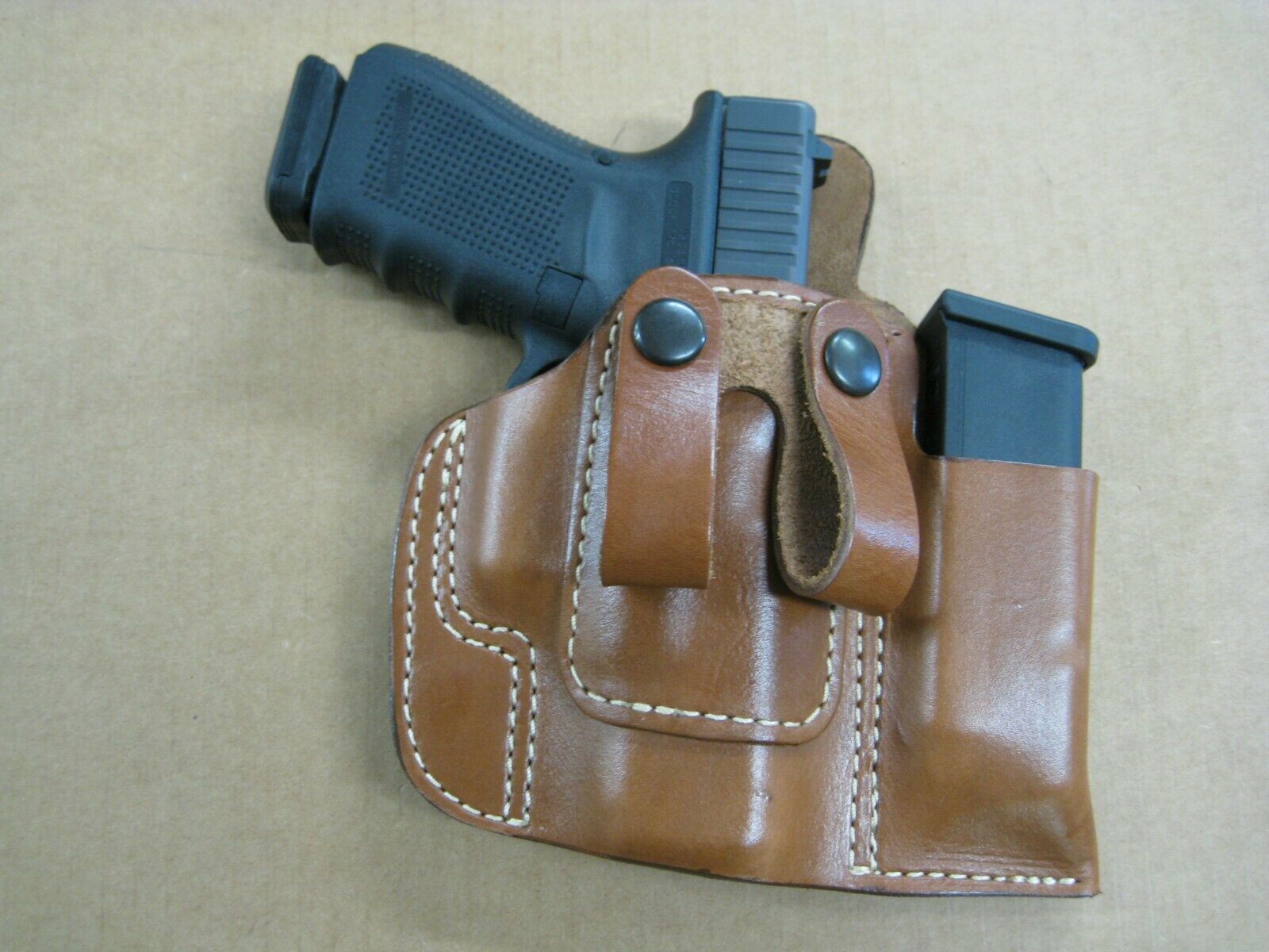 Browning Pro-9,Pro-40,9mm With 4 5/8" Barrel Gun holster With Magazine pouch