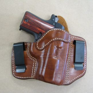 IWB & Appendix Carry | 2 Steel Clips | Classic Leather