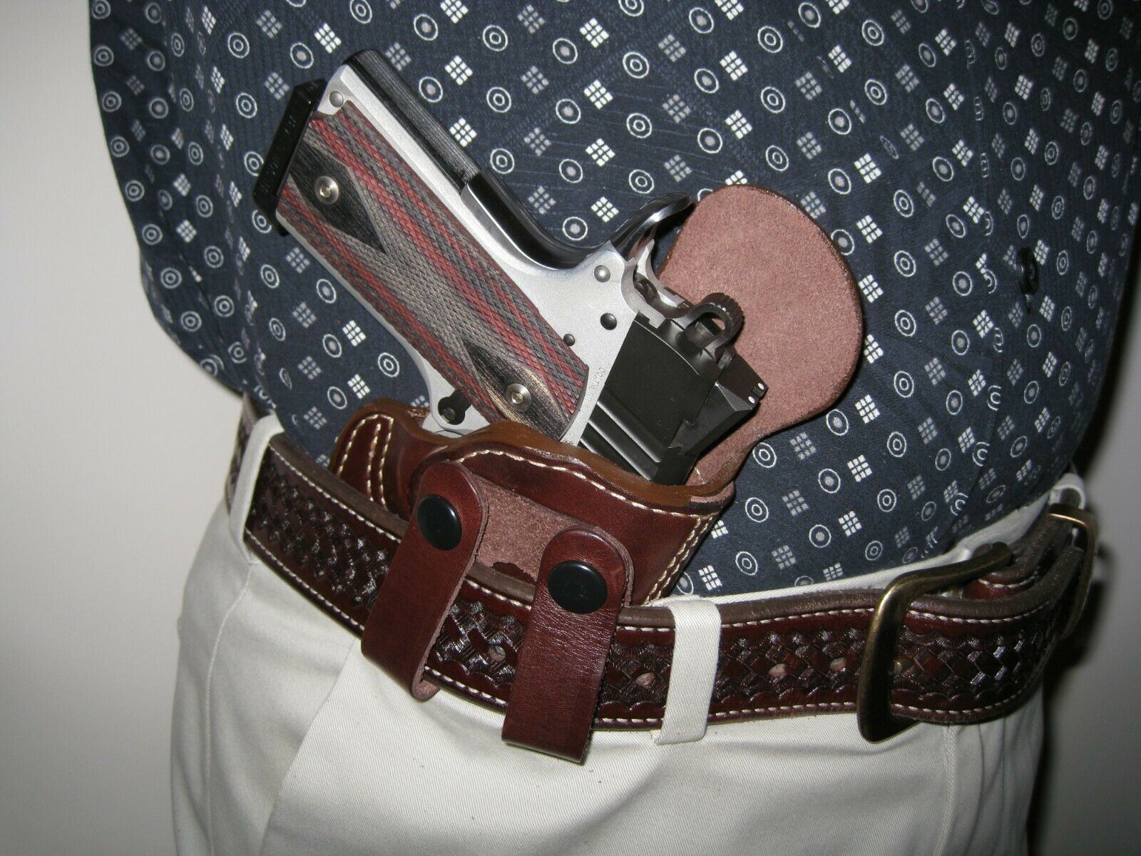 Jeremiah 20:11 Leather IWB Holster – Inside Waistband, Forward Cant, Solid Belt Loop, Made In USA