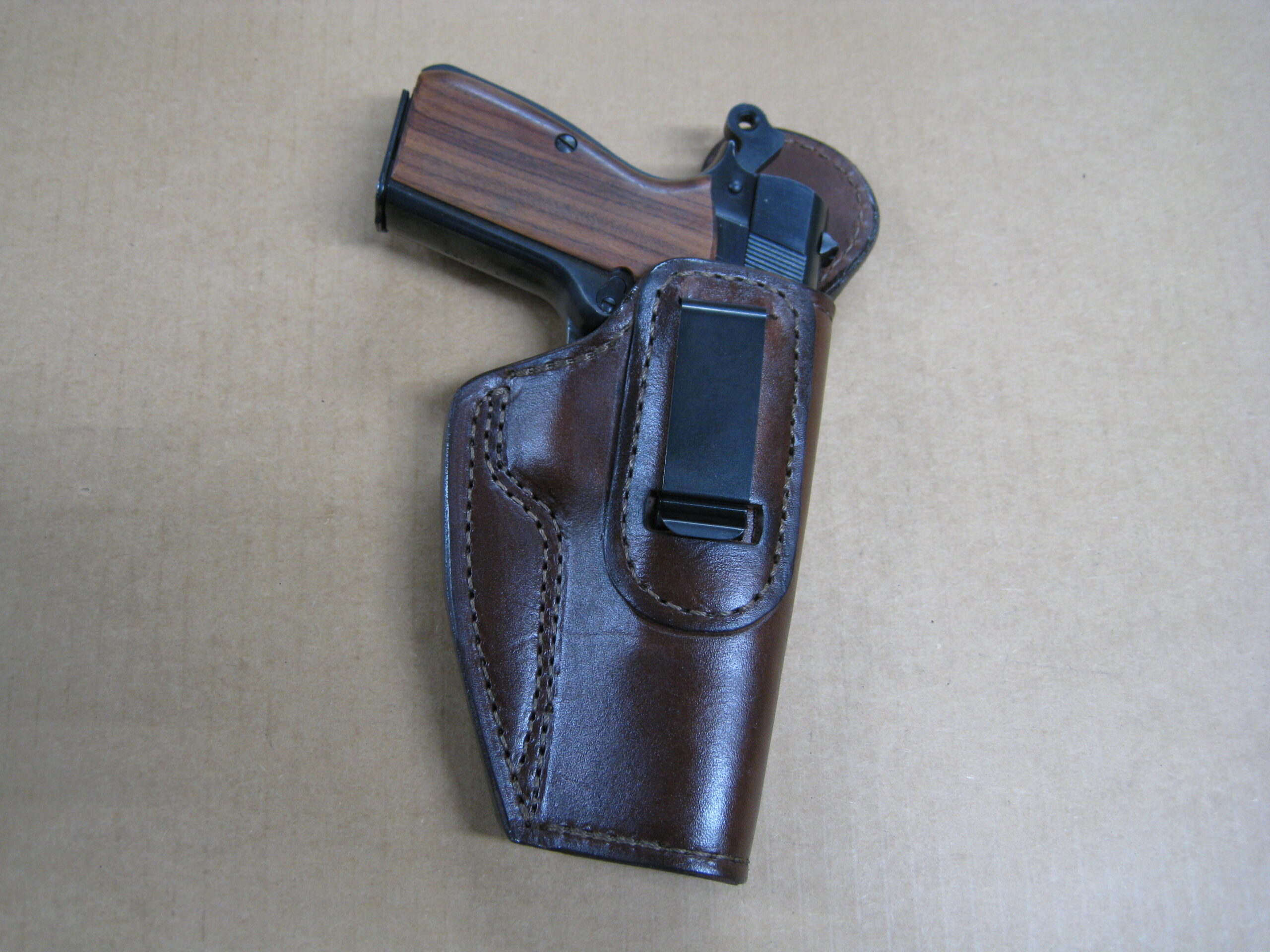 IWB & Appendix Carry | Steel Clip Holster | Fully Lined (leather with full leather lining) - Image 11