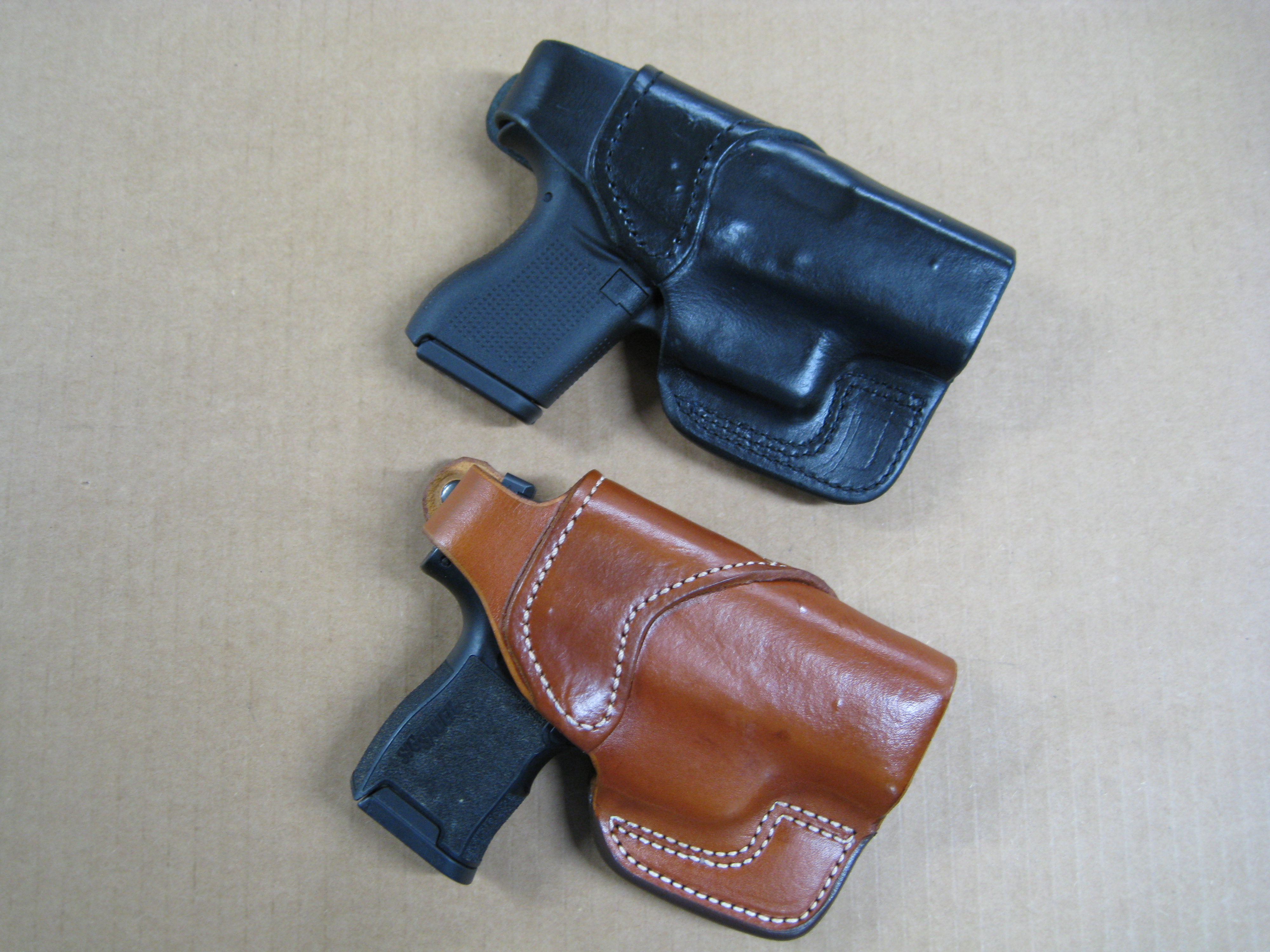 Handmade Belt Slide Outside The Waist Band OWB Carry Leather Gun Holster 