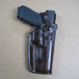 OWB | 1 Slot Belt Loop Holster | Safety Strap With Snap | Fully Lined (leather with full leather lining)