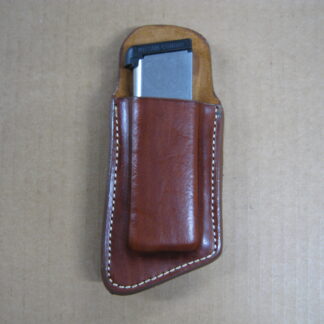 OWB | Clip On Magazine Pouch | Steel Clip | Classic Leather