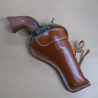 OWB | Cross Draw Single Action Revolver Holster | Hammer Thong | Classic Leather