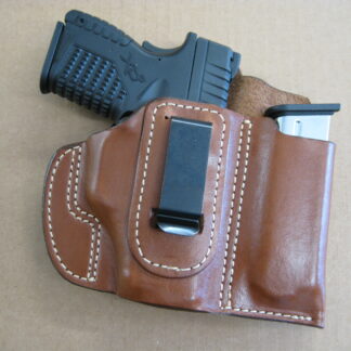 IWB & Appendix Carry | Steel Clip Combo Holster With Mag Pouch | Classic Leather