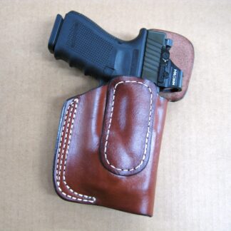 OWB | 1 Slot Belt Holster | For Pistols With Lights & Lasers  | Classic Leather
