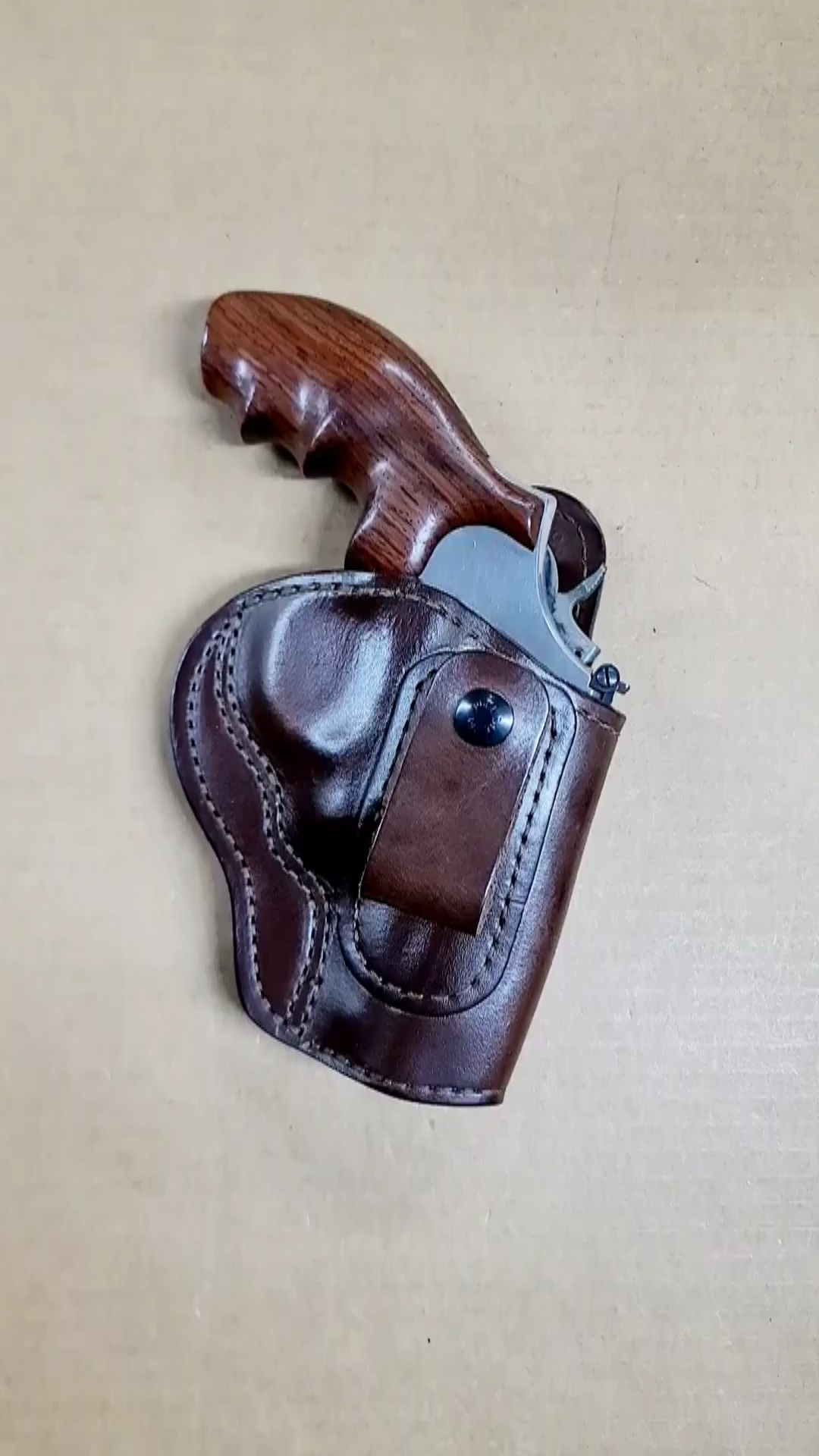 CYDERHOUSE バングル IWB & Appendix Carry | Single Leather Belt Loop With Snap Holster