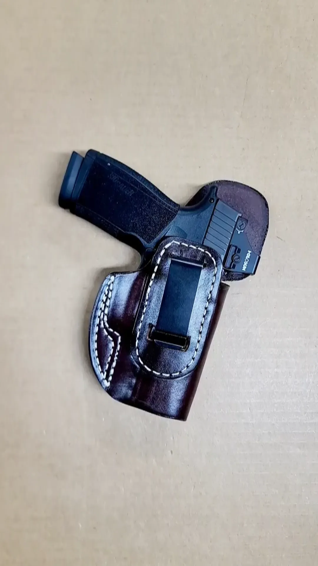IWB & Appendix Carry | Steel Clip Holster | Classic Leather